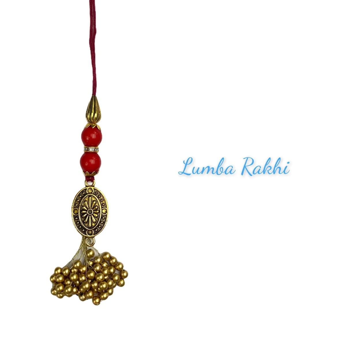 Pearl Traditional Lumba Rakhi for Brother and Bhabhi Designer Fancy Bracelet Couple Rakhi for Bhaiya Brother Bhai Rakhi for Brother Gift Hamper Roli Chawal - LoveNspire