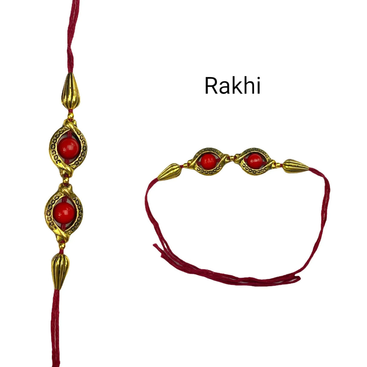 Pearl Traditional Lumba Rakhi for Brother and Bhabhi Designer Fancy Bracelet Couple Rakhi for Bhaiya Brother Bhai Rakhi for Brother Gift Hamper Roli Chawal - LoveNspire