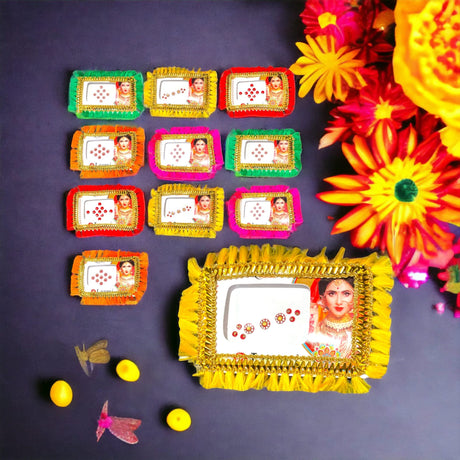Bulk Indian Round Bindi Booklets Collection Set for Women Wedding Favor Mehndi Favor Pooja Favor Crystal Bindi Book Indian Bridal Gift - LoveNspire
