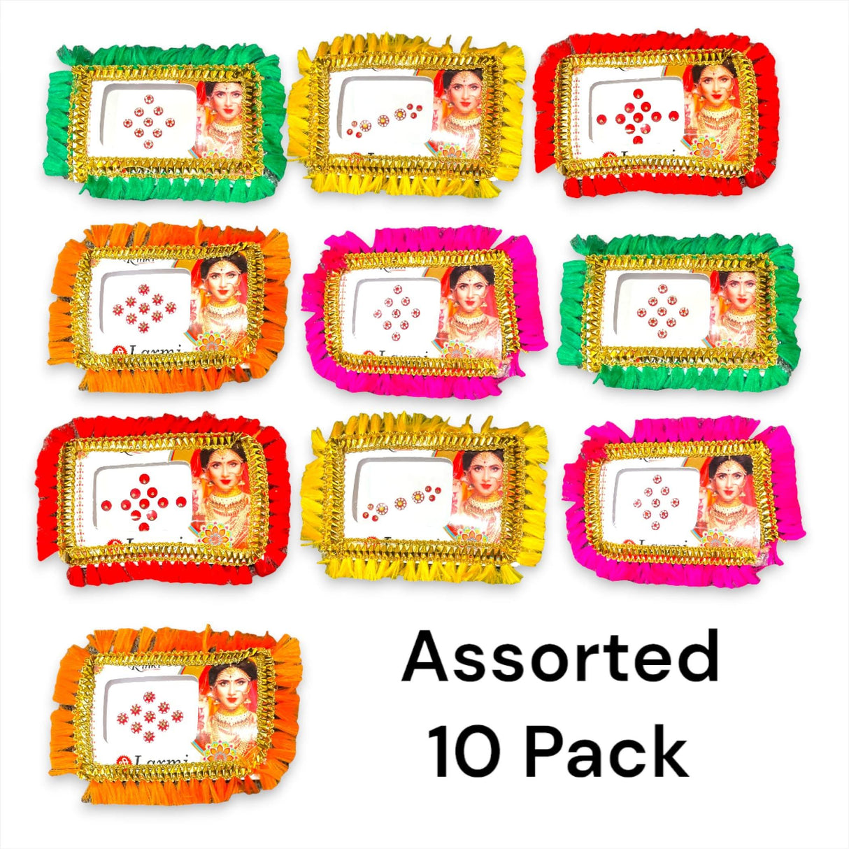 Bulk Indian Round Bindi Booklets Collection Set for Women Wedding Favor Mehndi Favor Pooja Favor Crystal Bindi Book Indian Bridal Gift - LoveNspire