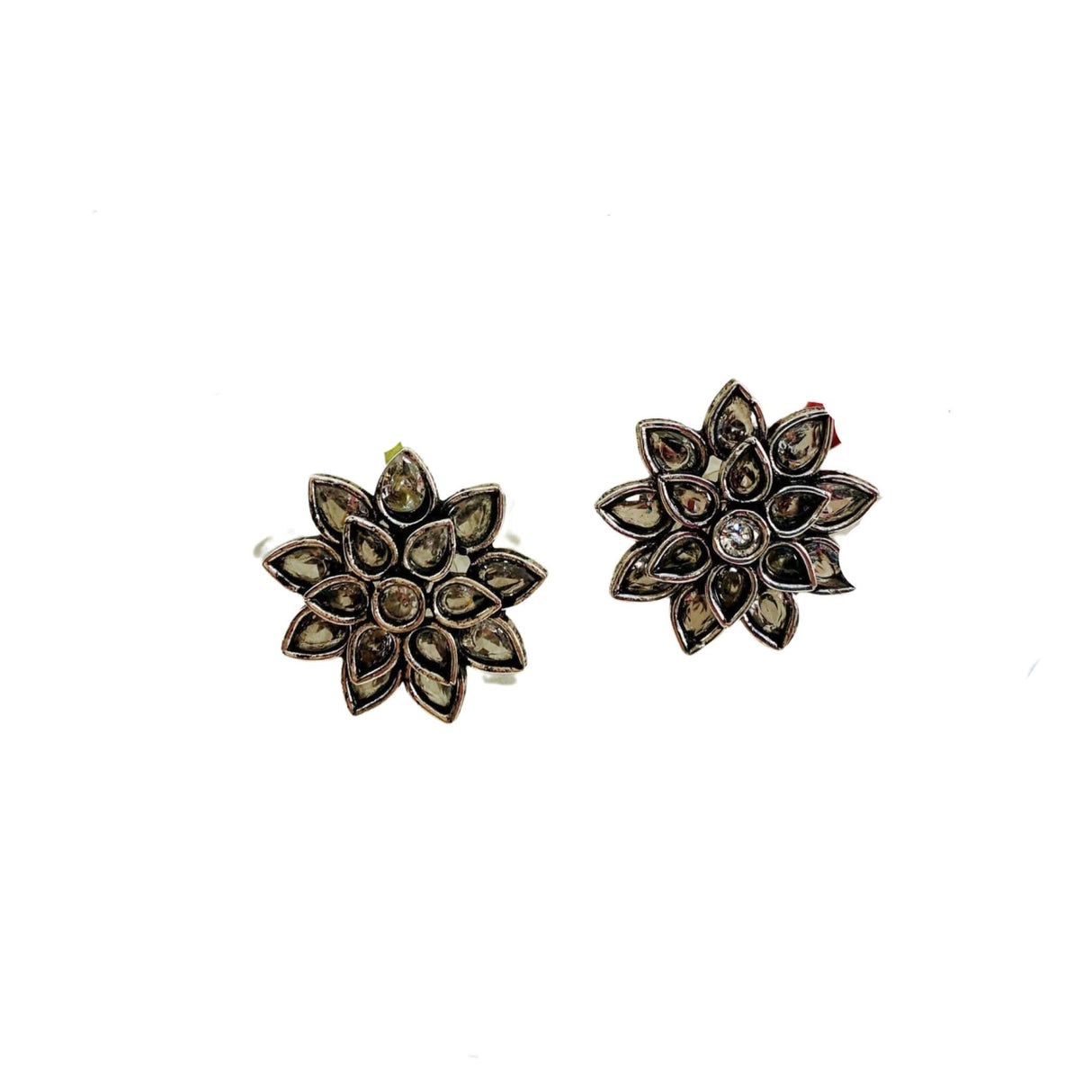 Indian Flower Stud Earrings For Women - Faux Pearl Tassel Round Earrings Small Tops Earring Bollywood Style Dangle Earring Boho Chandelier Jhumki Jewelry for Bride - Birthday Gift for Her - LoveNspire