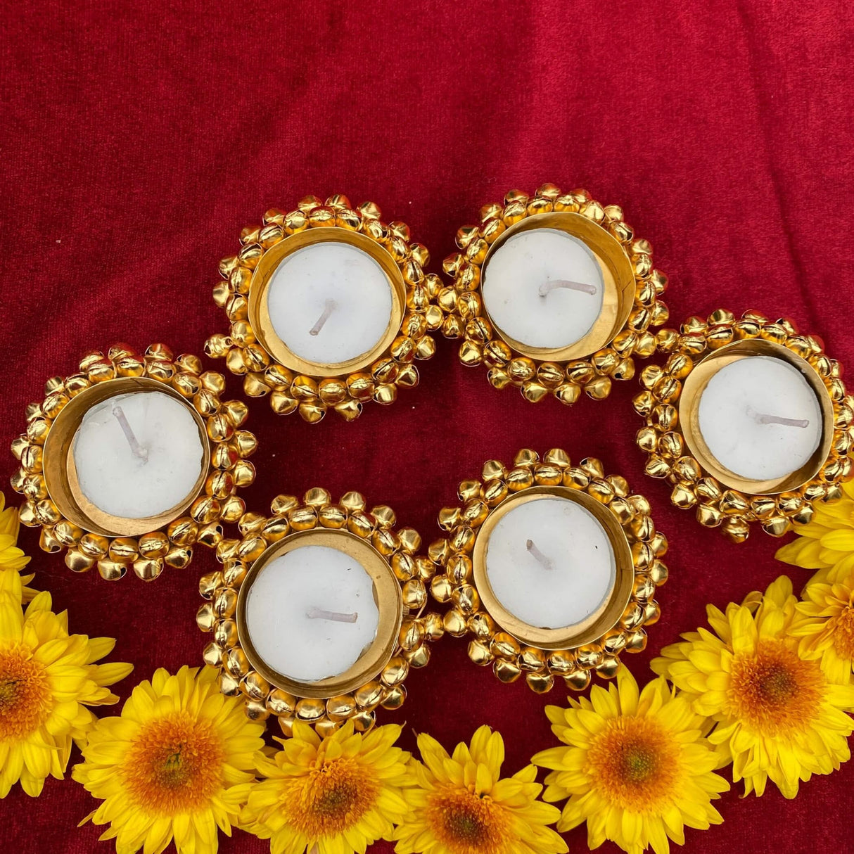 Indian Tealight Candle Holders, Diwali Candle Holder, Christmas Decorations, Christmas Decor, Tea Lights Holder, Navrathri Varalaxmi Wedding, Pooja Return Gift, Housewarming Diya - LoveNspire