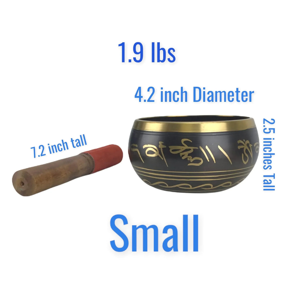 Indian Tibetan Decorative Round Shape Meditation Singing Bowl Set Yoga Therapy Sound Stress Healing Reiki Tibetan Bowl Positive Energy Housewarming Gift - LoveNspire