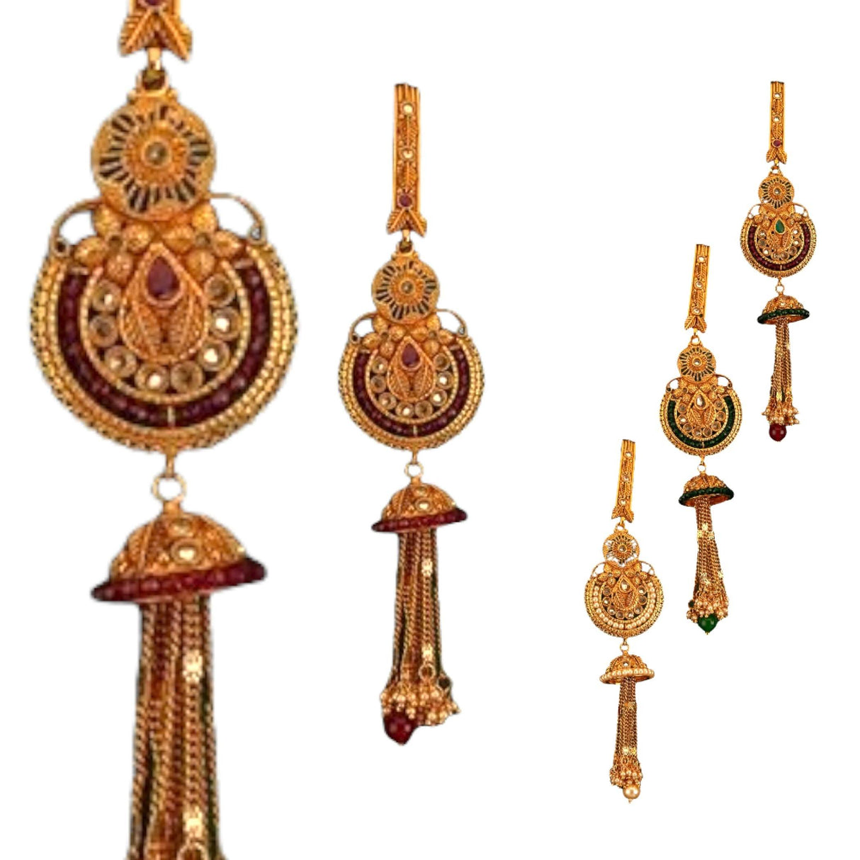 Indian Waist Key Chain Classic Gold Plating Indian Kamarbandh Ethnic Kundan Belly Chain Bridal Jewelry Gift - LoveNspire