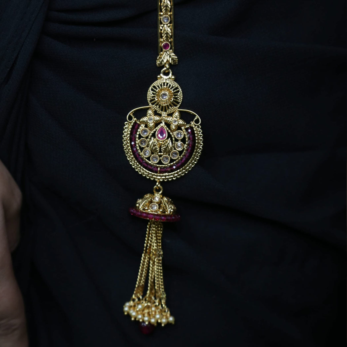 Indian Waist Key Chain Classic Gold Plating Indian Kamarbandh Ethnic Kundan Belly Chain Bridal Jewelry Gift - LoveNspire