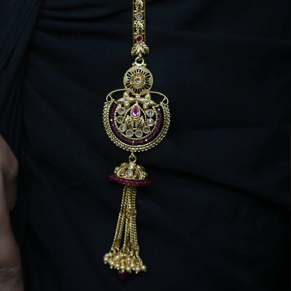 Indian Waist Key Chain Classic Gold Plating Indian Kamarbandh Ethnic Kundan Belly Chain Bridal Jewelry Gift - LoveNspire