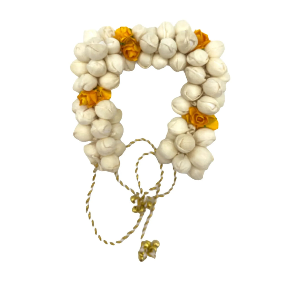 Jasmine Gajra Traditional Indian Hair Accessory Artificial Flower Jewelry Handmade Veni Tiara for Women Party Wear Bridal Mehndi Hair Bun Classical Dance Jewelry - LoveNspire