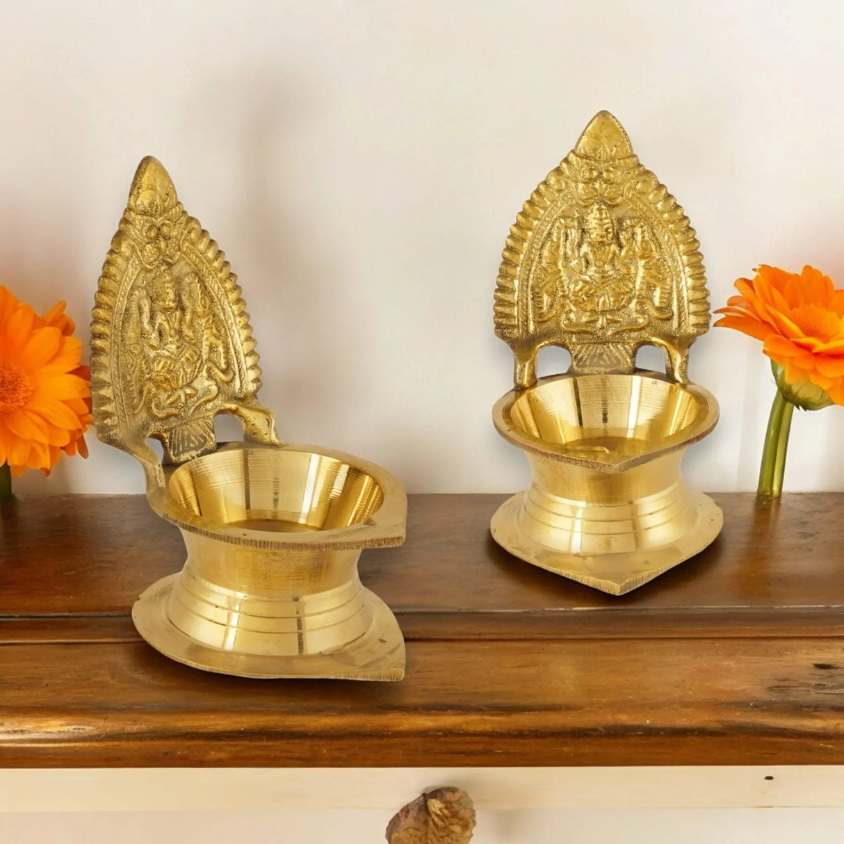 Kamakshi Deepam Brass Diya Kamatchi Vilakku Samai Ashta Lakshmi Oil Lamp Devi Maa Diwali Kamachi Diya Hindu Puja Religious Home Decor Pooja Lamp Indian Housewarming Wedding Return Gift Item - LoveNspire