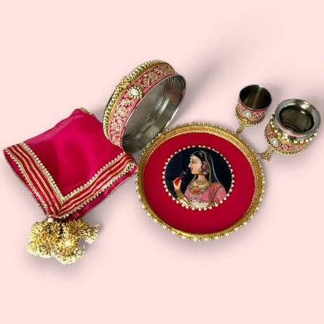 Karwa Chauth Thali, Karvachauth Thali, Daughter in Law Gift, Gift for Daughter, Gift for Wife, Karwa Chauth Gift, Karwachauth Thali, Karwachoth, Sargi Gift - LoveNspire