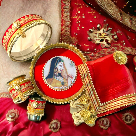 Karwa Chauth Thali, Karvachauth Thali, Daughter in Law Gift, Gift for Daughter, Gift for Wife, Karwa Chauth Gift, Karwachauth Thali, Karwachoth, Sargi Gift - LoveNspire