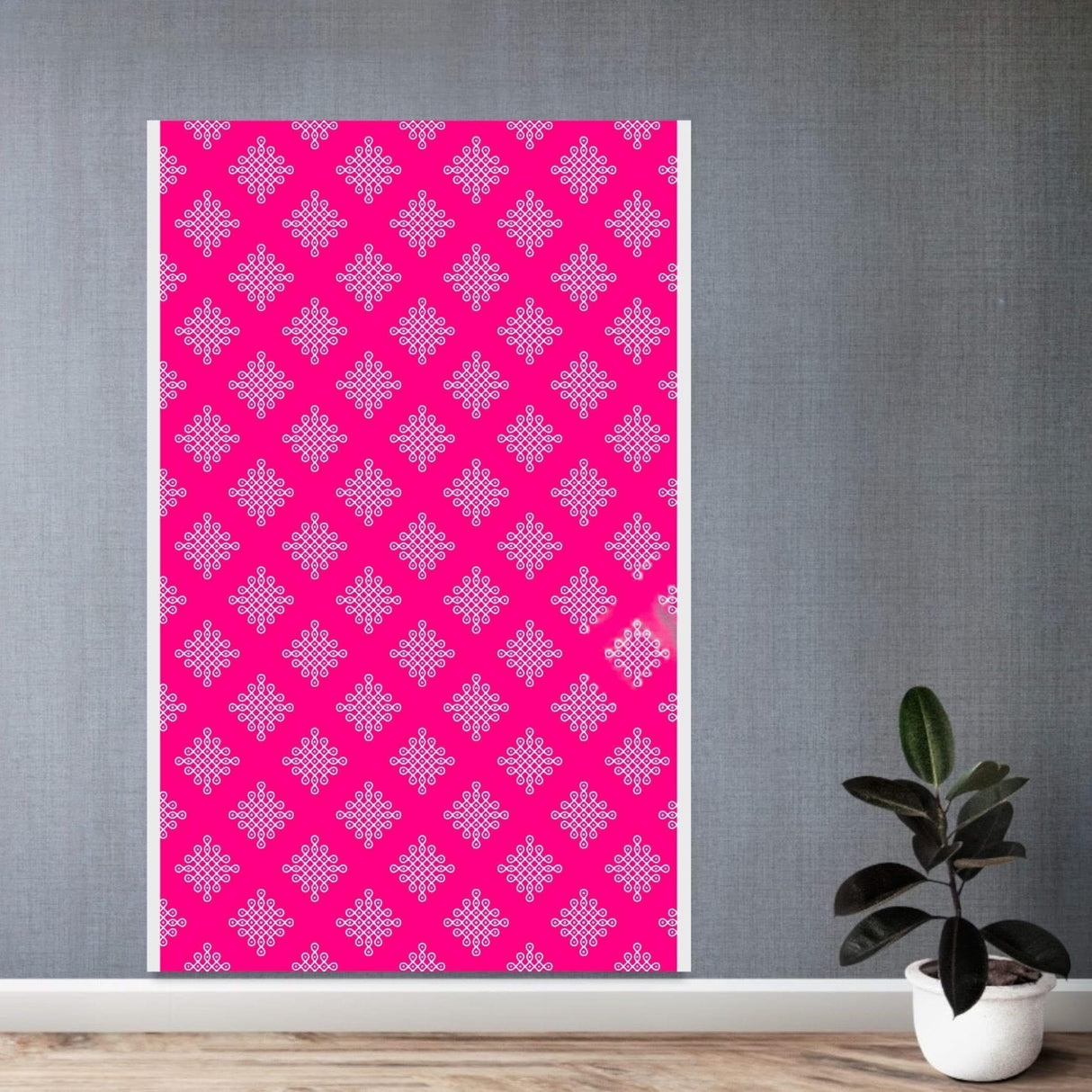 Kolam Rangoli Backdrop Indian Traditional Cloth Backdrop Photo Decor Banner Pooja Room Decor Decorative Cloth Dot Kolam Backdrop for Diwali Ganesha Puja Wedding Housewarming Gift - LoveNspire