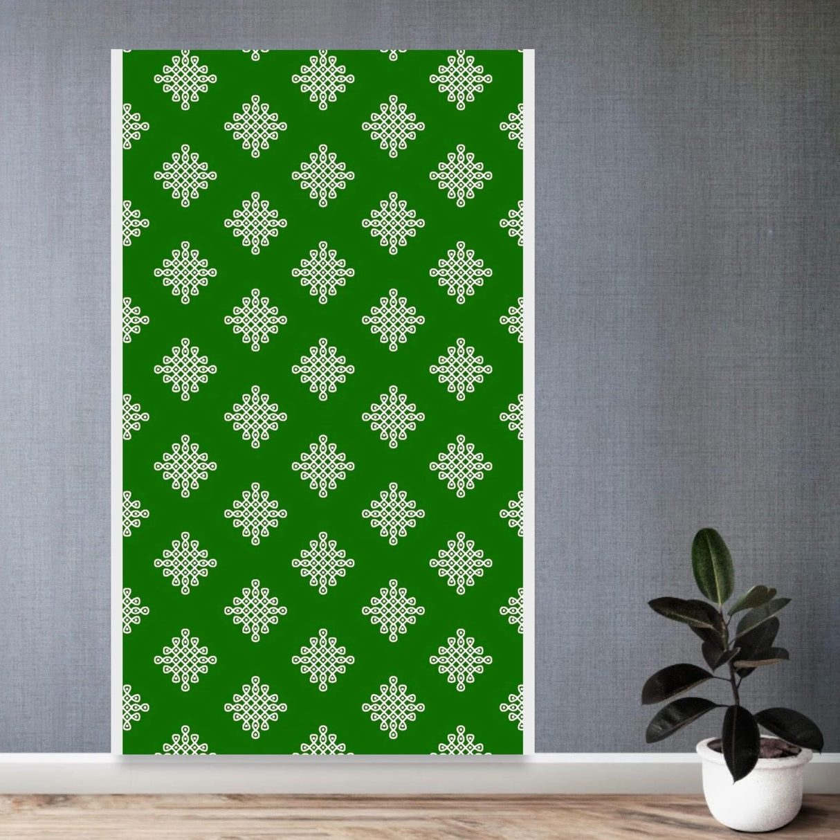 Kolam Rangoli Backdrop Indian Traditional Cloth Backdrop Photo Decor Banner Pooja Room Decor Decorative Cloth Dot Kolam Backdrop for Diwali Ganesha Puja Wedding Housewarming Gift - LoveNspire