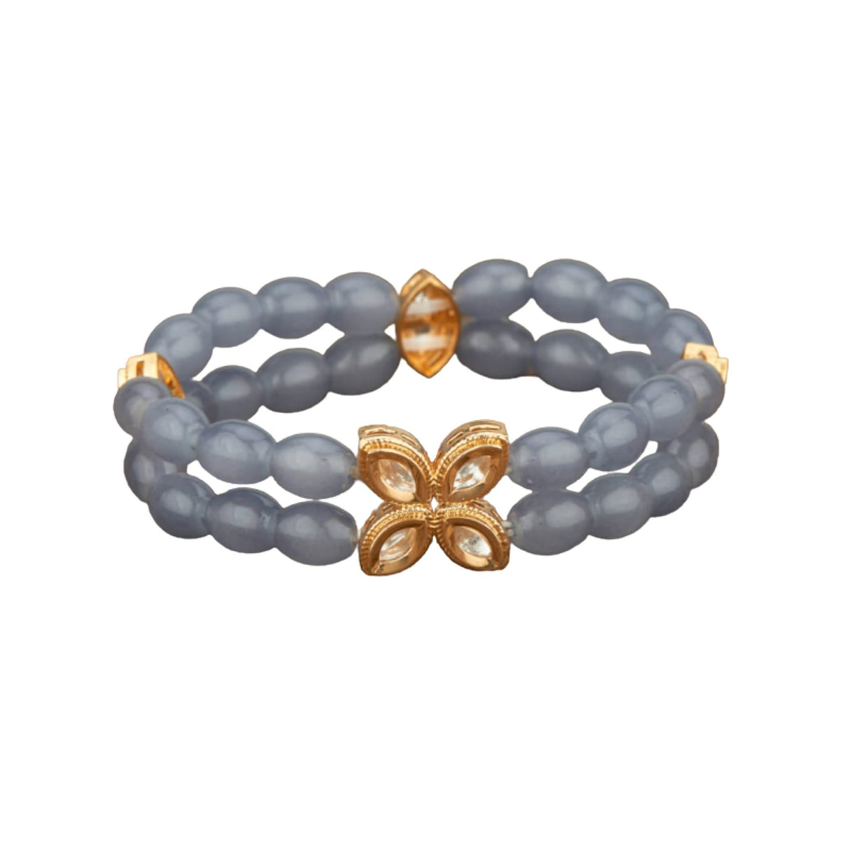 Antique Adjustable Bracelet with Gold Plating Bangle Bracelets for Women Gold and Kundan Bracelet Indian Fashion Jewelary Indian Favor for Mothers Day Valentines Anniversary - LoveNspire