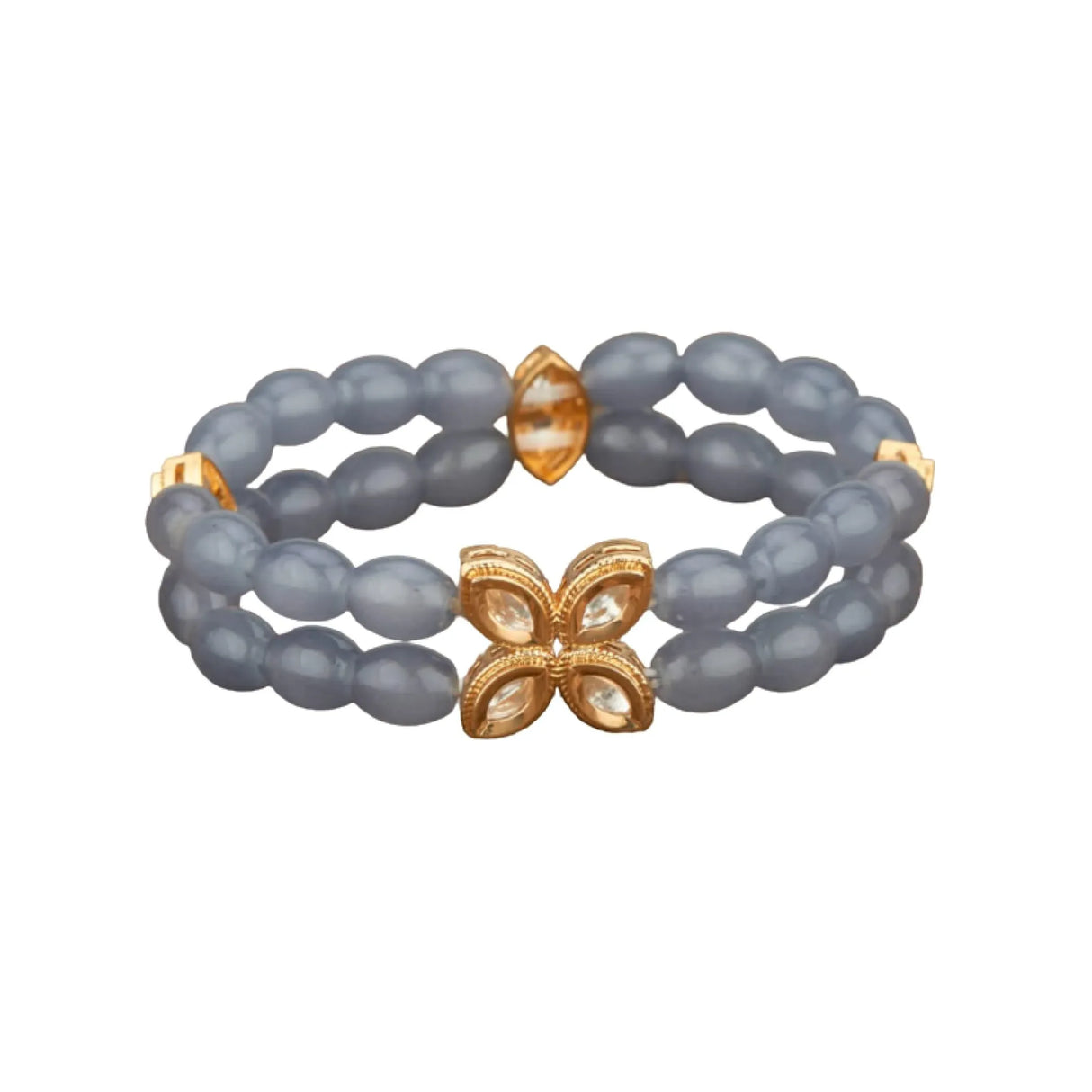 Antique Adjustable Bracelet with Gold Plating Bangle Bracelets for Women Gold and Kundan Bracelet Indian Fashion Jewelary Indian Favor for Mothers Day Valentines Anniversary - LoveNspire