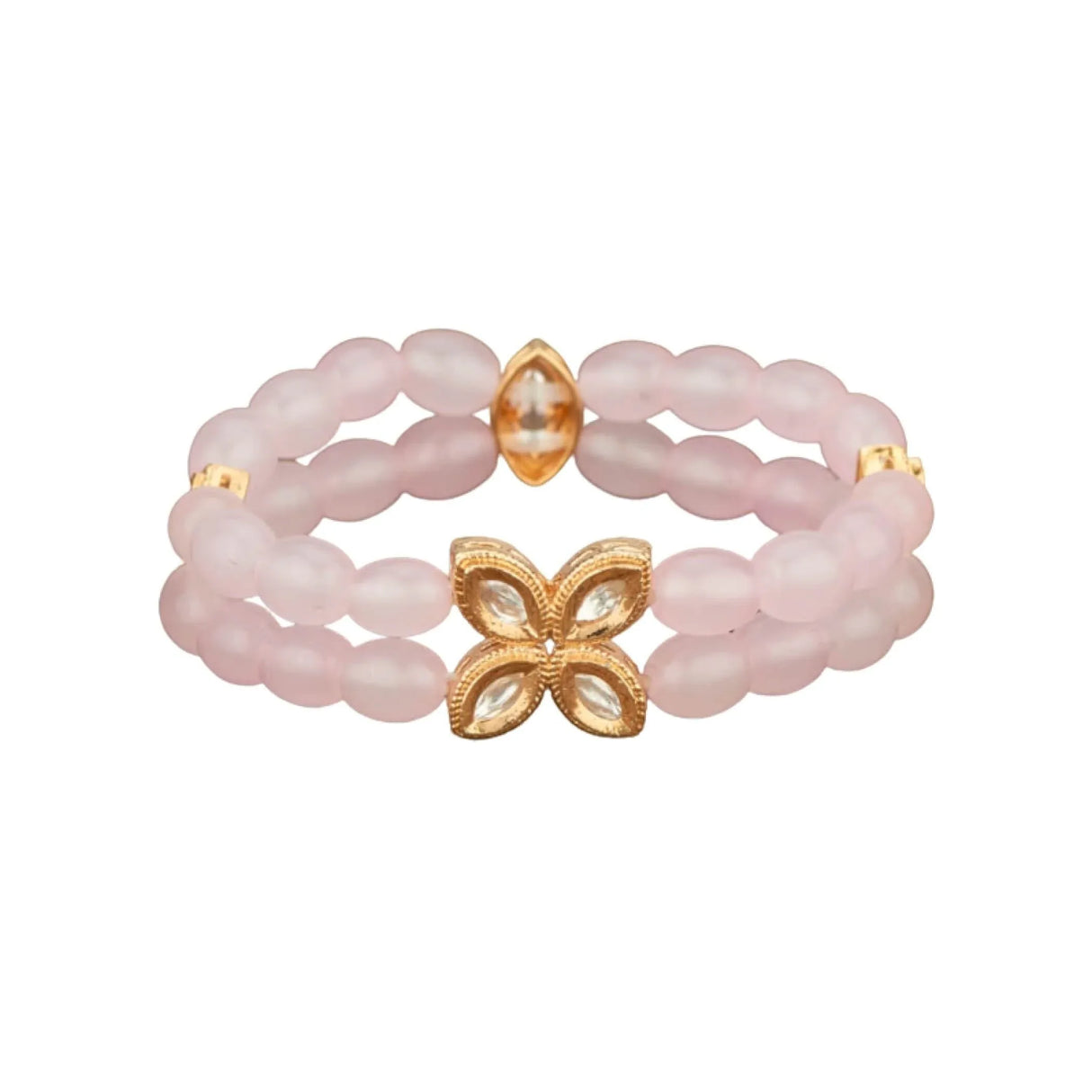 Antique Adjustable Bracelet with Gold Plating Bangle Bracelets for Women Gold and Kundan Bracelet Indian Fashion Jewelary Indian Favor for Mothers Day Valentines Anniversary - LoveNspire