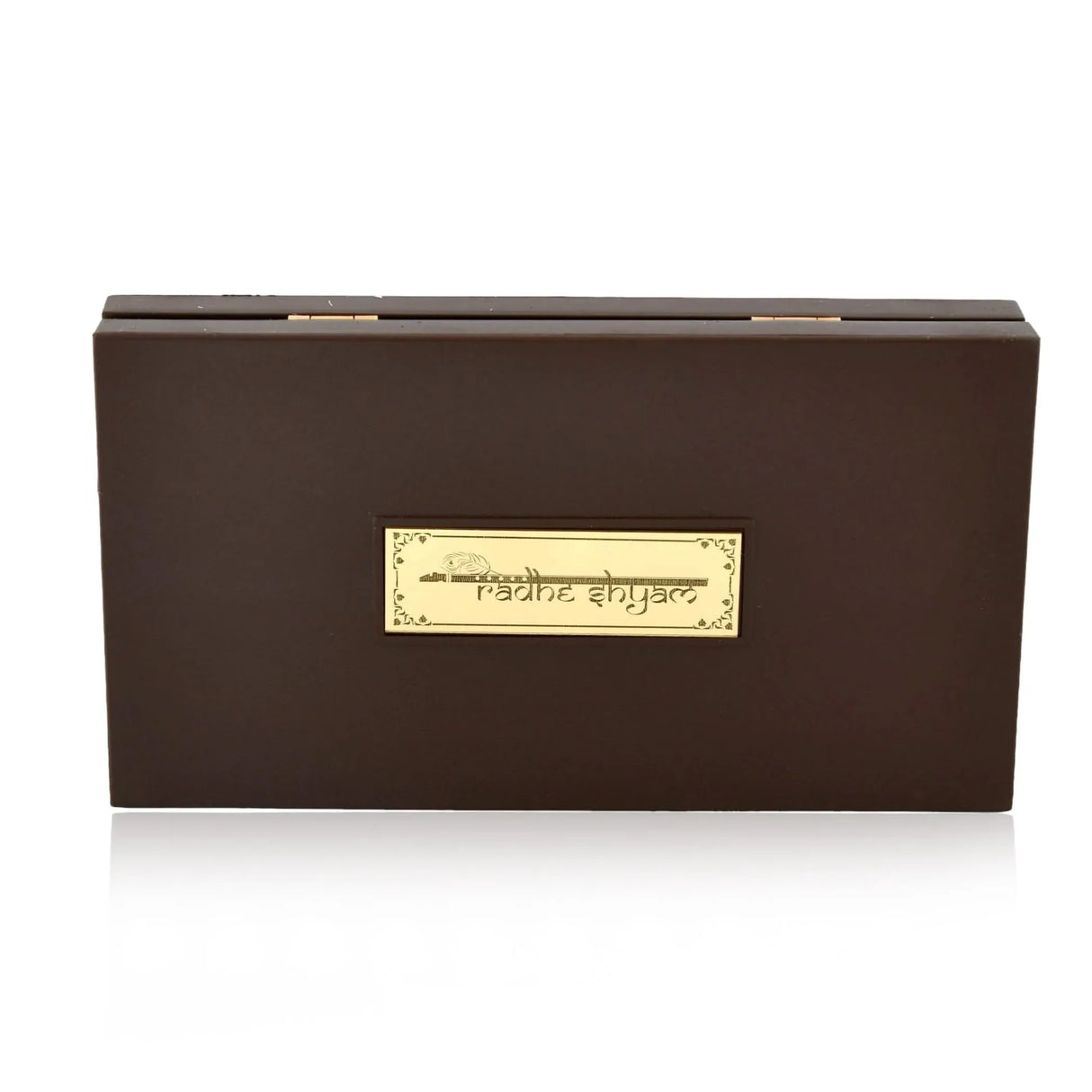 Large Gold Plated Radha Krishna Photo Frame with Charan Paduka for Diwali Housewarming Return Gift Worship Pooja Room Decor Hindu God Religious Devotional Paduka Prayer Box - LoveNspire