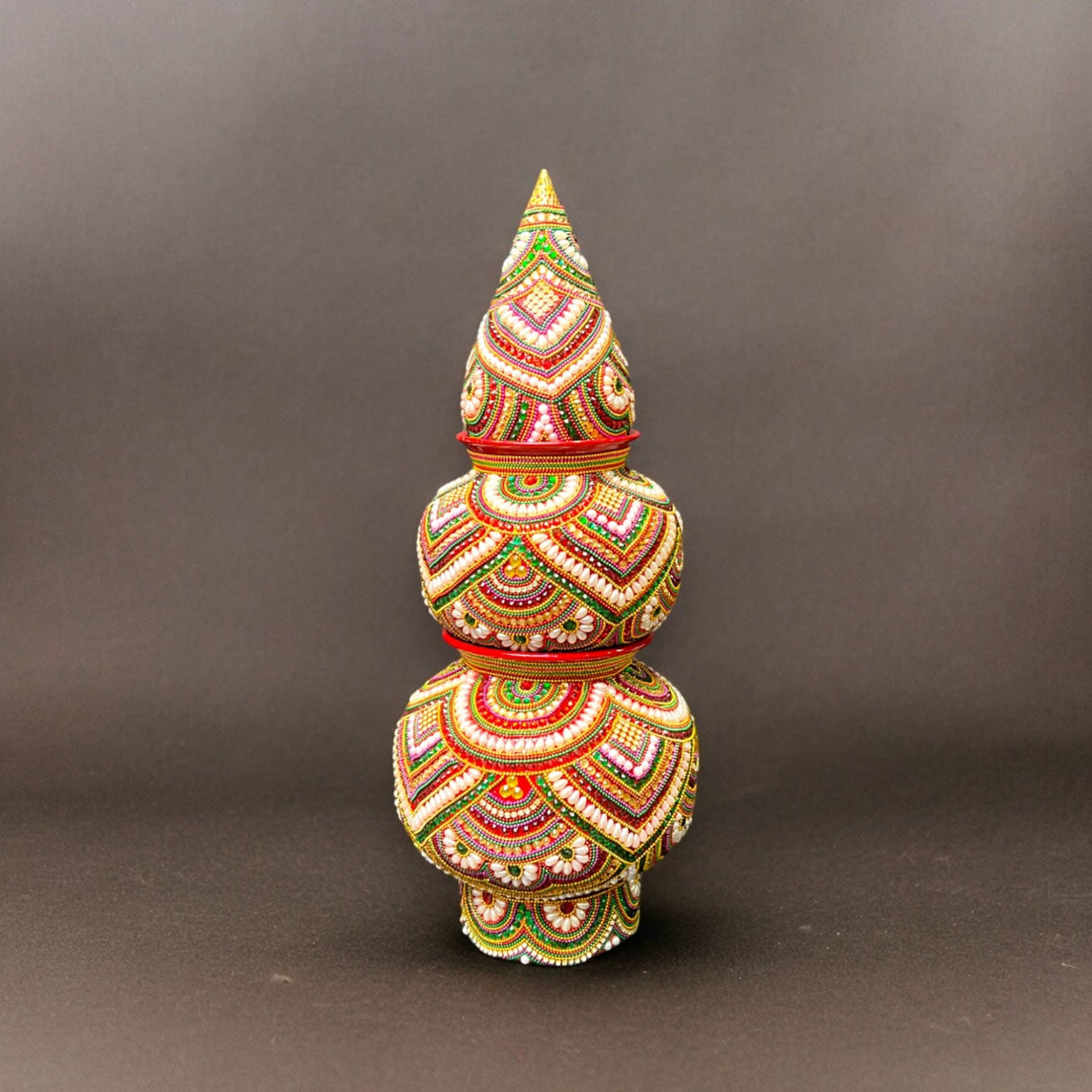 Decorative Kalash for Pooja Handmade Mild Steel Puja Kalash Wedding Decor Grah Pravesh Temple Home Mandir Decor - Festival Housewarming Gift Lota for Navratri Karvachauth Diwali - LoveNspire