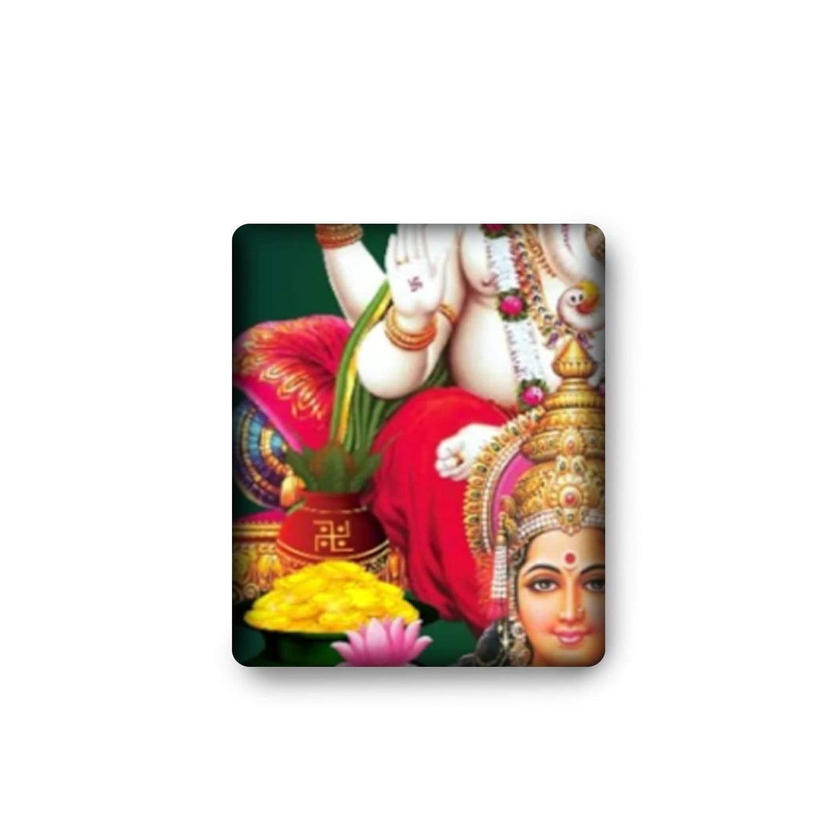 Laxmi Ganesh Backdrop 5x8 Feet Backdrop Indian Traditional Cloth Varalaxmi Vratam Decor Indian Diwali Decor Pooja Wall Decor Indian Wall Art Photo Decor Banner Navratri Decor - LoveNspire