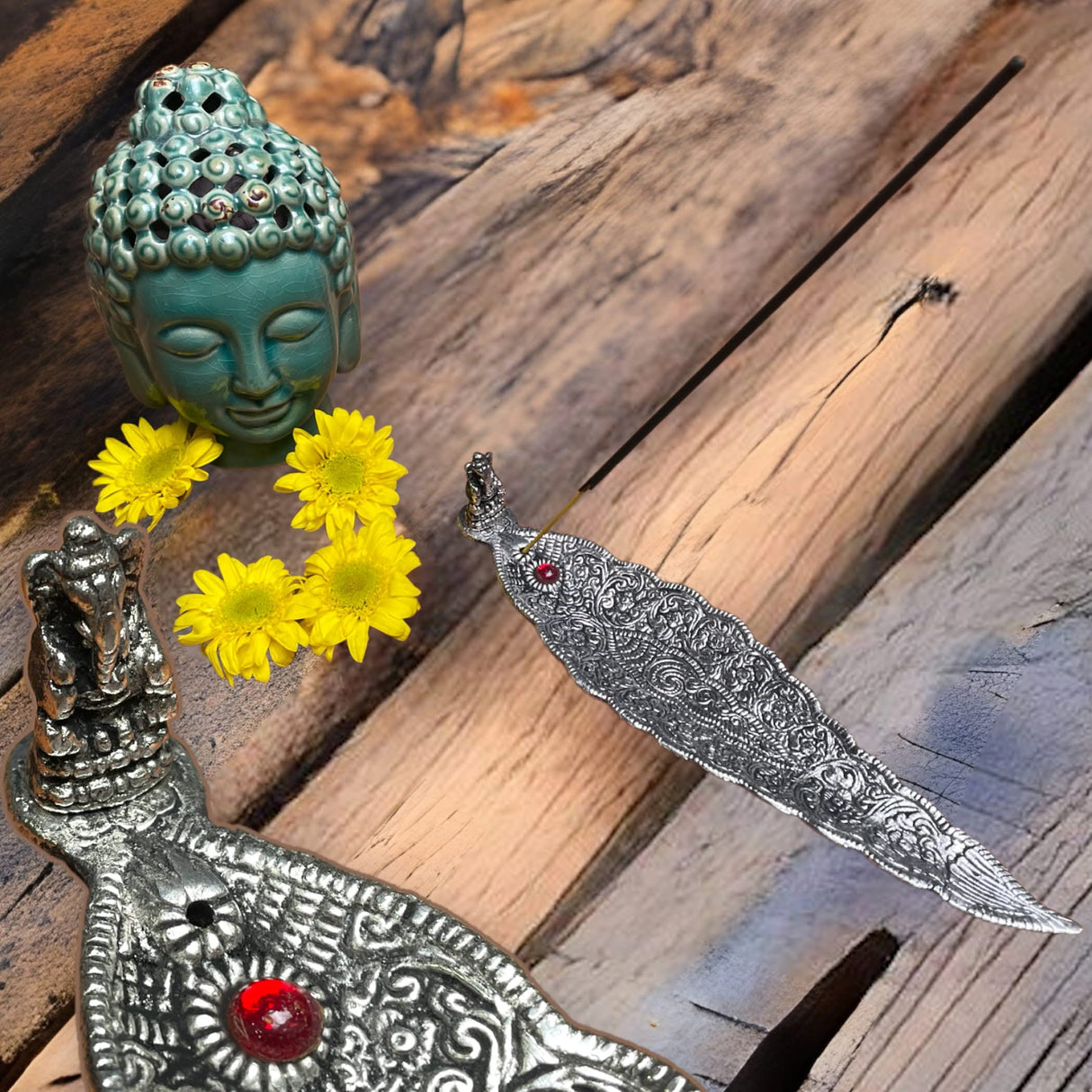 Leaf Incense Holder, Ganesha Incense Holder, Stick Incense Holder, Incense Stick Holder, Incense Holder Tray, Home Incense Holder, Stick Incense Holder - LoveNspire