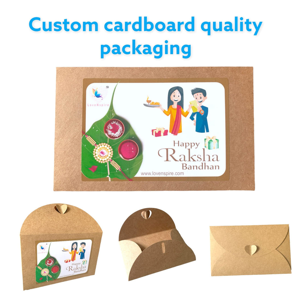 Leaf Lumba Designer Rakhi for Brother Gift Hamper for Brother Bhai and Bhabhi. Thread Bracelet for Rakshabandhan Raki. Rakasha Bandhan Gifts from Sister, - LoveNspire