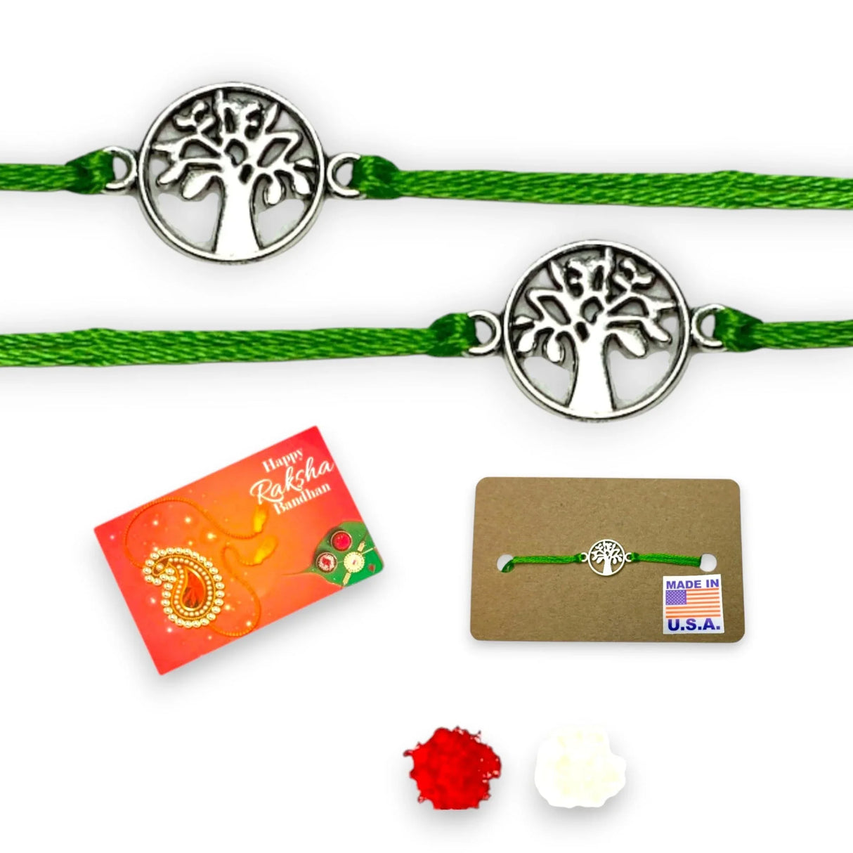 2CT Tree of Life Charm Rakhi for Brother, Raksha Bandhan, Rakhi, Raksha Bandhan Card, Tree of Life Rakhi, Rakhi for Bhai - LoveNspire