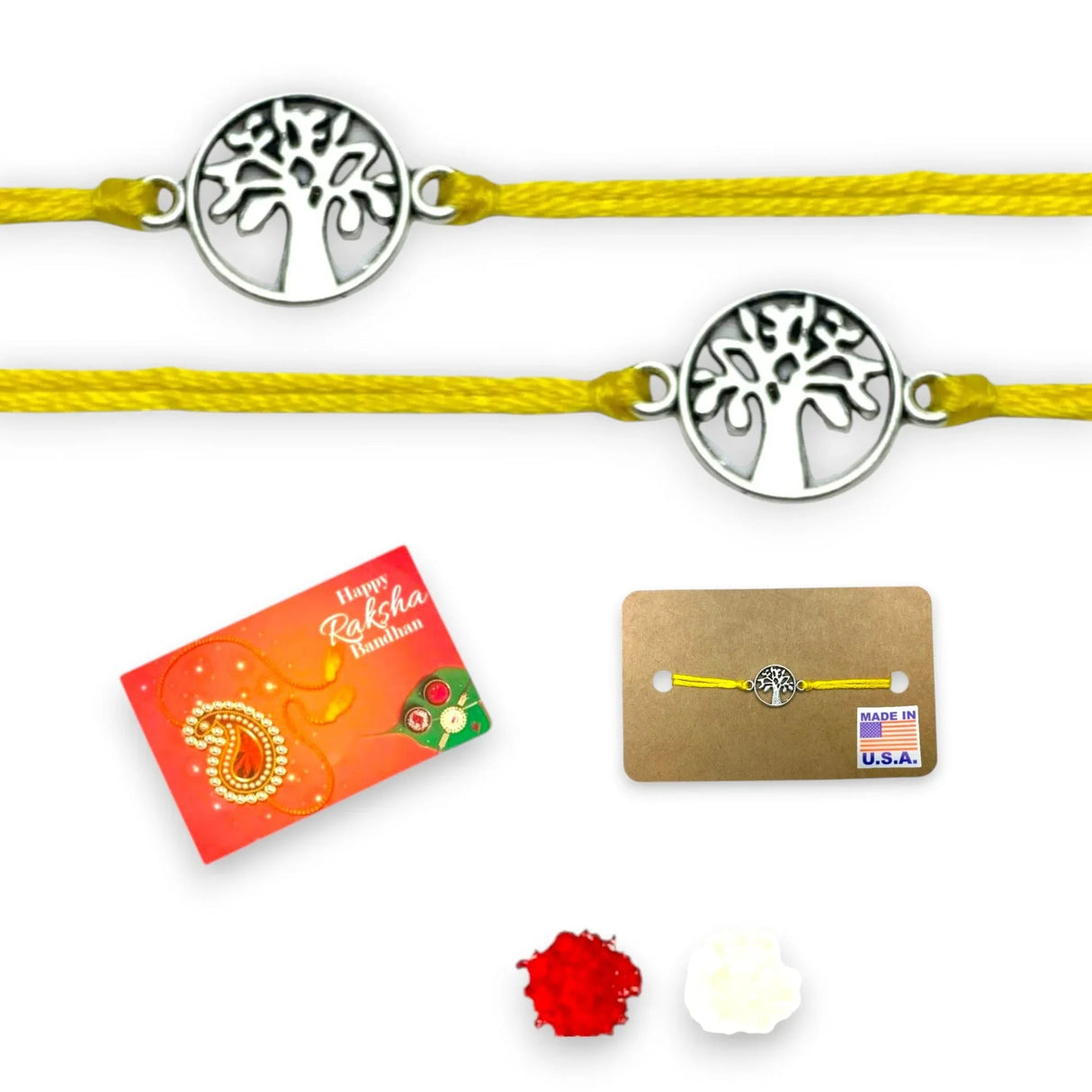 2CT Tree of Life Charm Rakhi for Brother, Raksha Bandhan, Rakhi, Raksha Bandhan Card, Tree of Life Rakhi, Rakhi for Bhai - LoveNspire