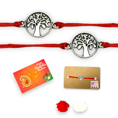 2CT Tree of Life Charm Rakhi for Brother, Raksha Bandhan, Rakhi, Raksha Bandhan Card, Tree of Life Rakhi, Rakhi for Bhai - LoveNspire