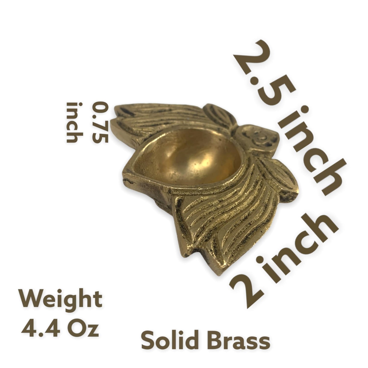 Lotus Brass Finish Diya Indian Craft Diya for Puja Oil Lamp Pooja Gift Diwali Home Decorations Mandir Temple Akhand Diya Indian Traditional Deepawali Return Gifts - LoveNspire