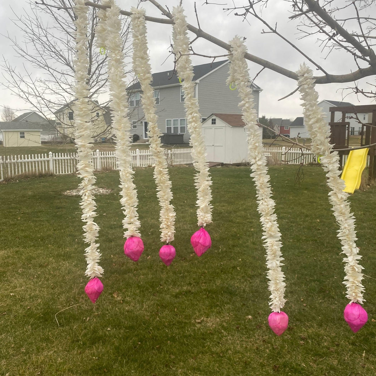 Lotus Buds Jasmines Gajra Artificial Floral Decor Indian Wedding Decor Garland for Decoration Strings with Jasmine Diwali Pooja Backdrop Day of the Dead - LoveNspire