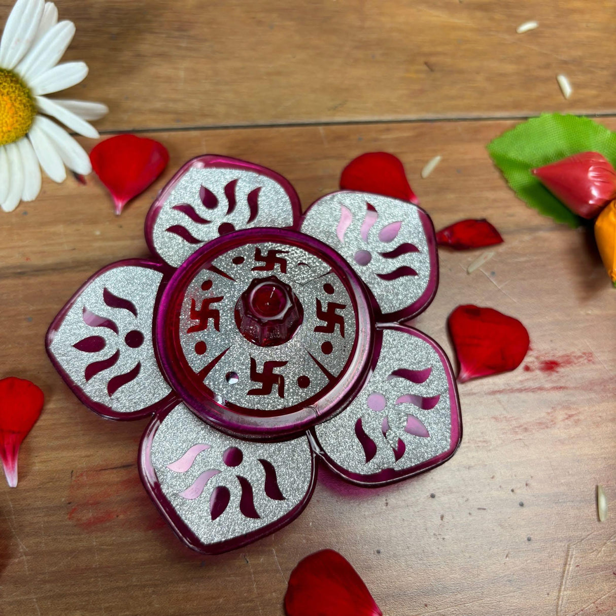 Lotus Haldi Kumkum Holder, Thamboolam, Pooja Favor, Diwali Gift, Diwali Favor, Deewali Decor, Haldikumkum Plate, Pooja Return Gift - LoveNspire