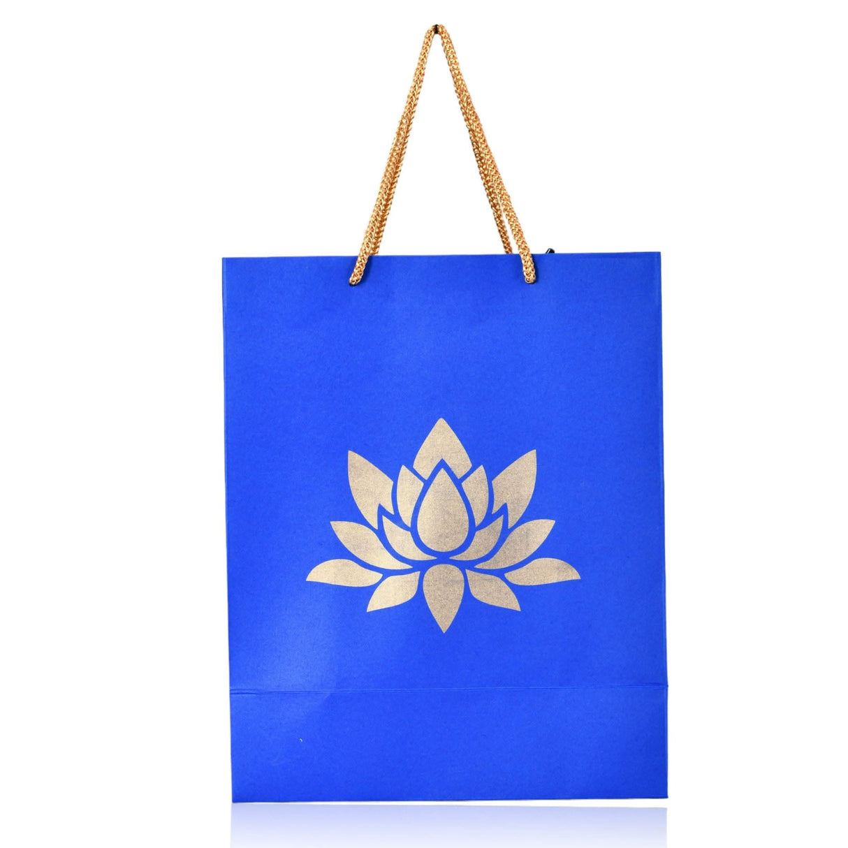 Lotus Paper Carry Bags Indian Gift Bag for Wedding Housewarming Diwali Return Gifts Party Favor Goodie Bags - 8x4x10 Inch - LoveNspire