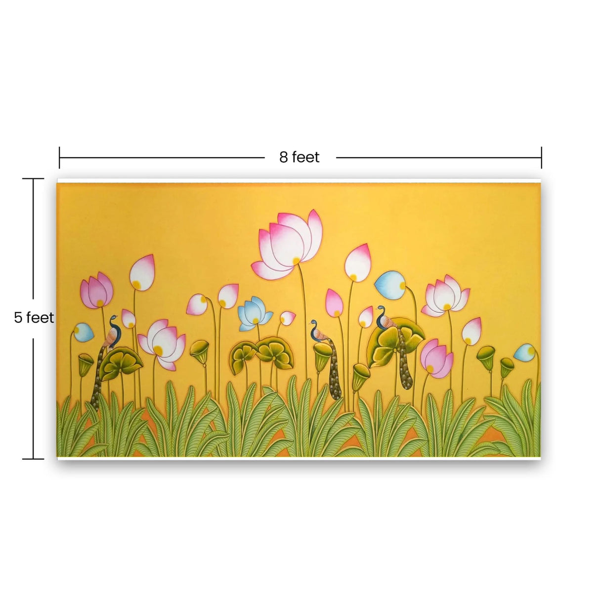 Lotus with Peacock Backdrop, Wedding Decoration, Pooja Backdrop Decoration, Indian Backdrop, Indian Decorations,housewarming Decor, Traditional Backdrop, Pooja Decoration - LoveNspire