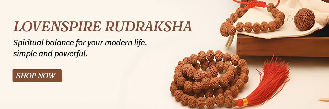 Lovenspire rudraksha prayer beads