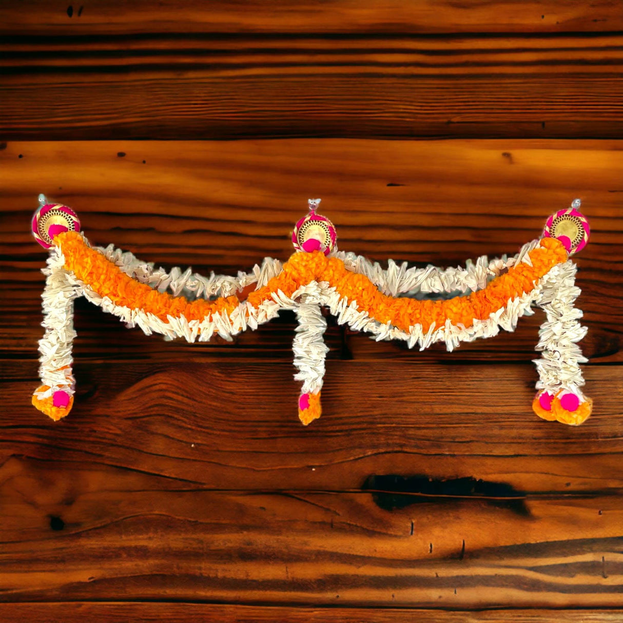 Marigold Jasmine Door Toran Hanging Valance Festival Marigold Garland Window Indoor Outdoor Decor Bandarwal Pooja Decor Wedding Favor Diwali Decor - LoveNspire