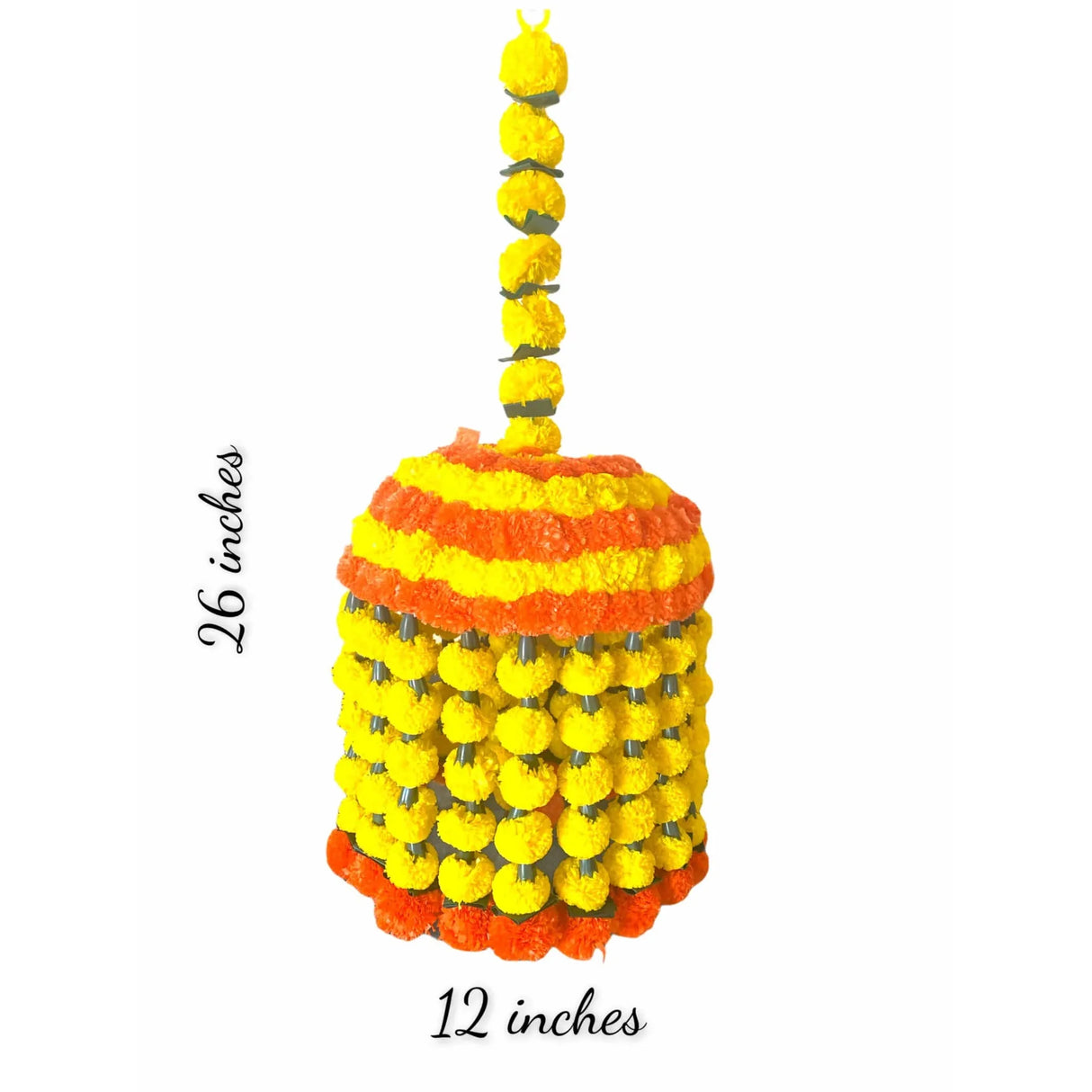 Marigold Jhoomar and Strings Decor, Mehndi Decoration, Wedding Garland,flowers Decorations, Diwali Backdrop, Puja Garlands, Dholki, Chandelier - LoveNspire