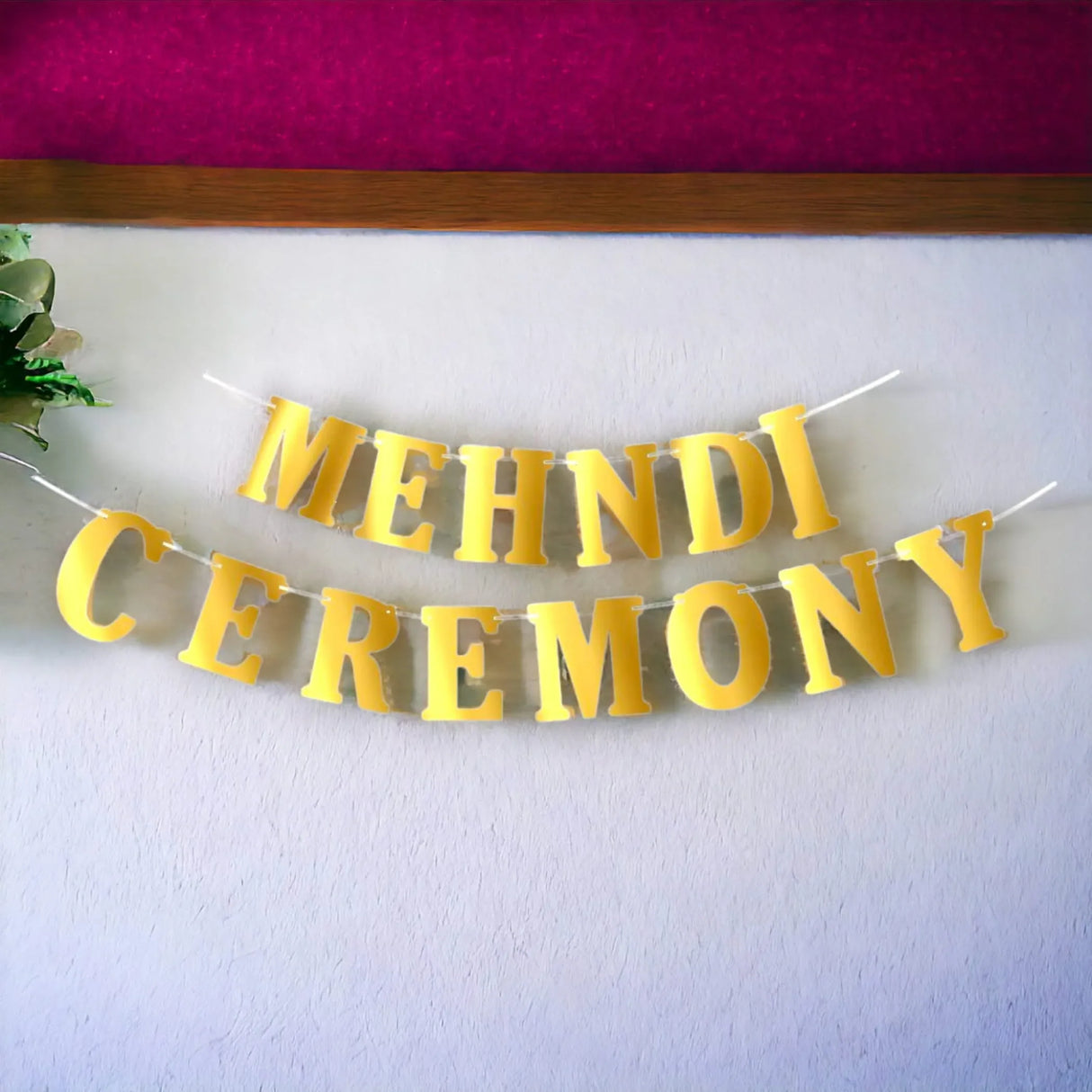 Mehndi Ceremony Banner Bunting Diy Indian Wedding Banner Sign Mehendi Backdrop Decoration Party Decorations Letter Banner Kit -mehendi Signs - LoveNspire