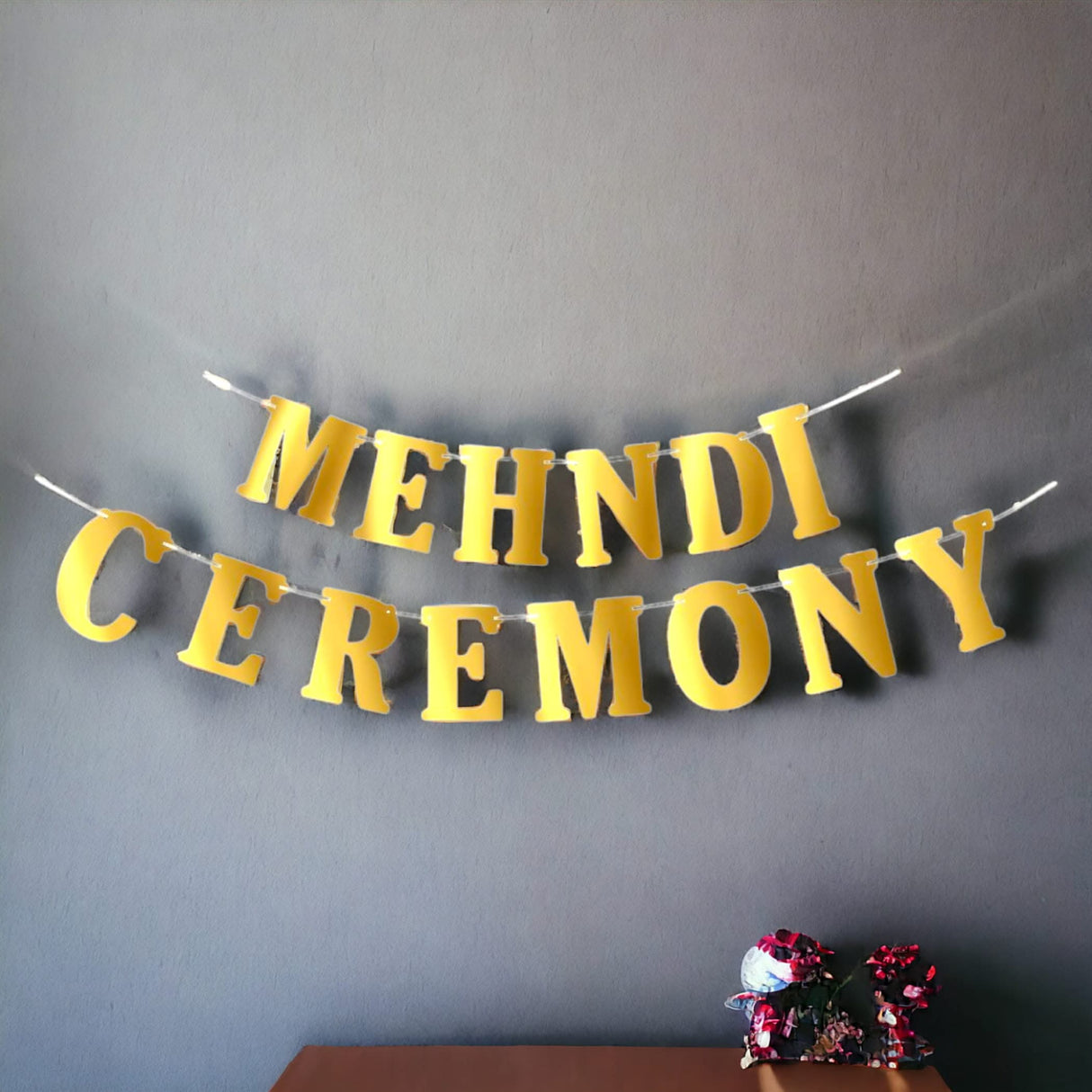 Mehndi Ceremony Banner Bunting Diy Indian Wedding Banner Sign Mehendi Backdrop Decoration Party Decorations Letter Banner Kit -mehendi Signs - LoveNspire