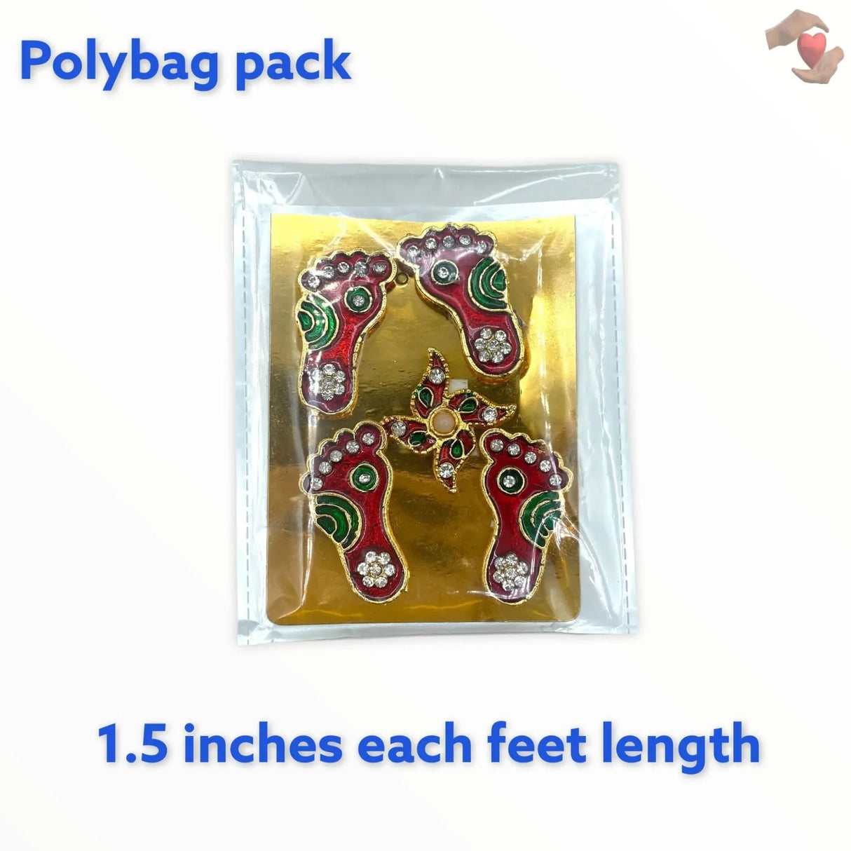 Metallic Lakshmi Charan Paduka 2 Pairs Feet with 1 Swastik Laxmi Padhuka Good Luck Footsteps Shubh Labh Rangoli Sticker for Door Entrance Home Temple Diwali Decoration Vara Lakshmi Pagla - LoveNspire