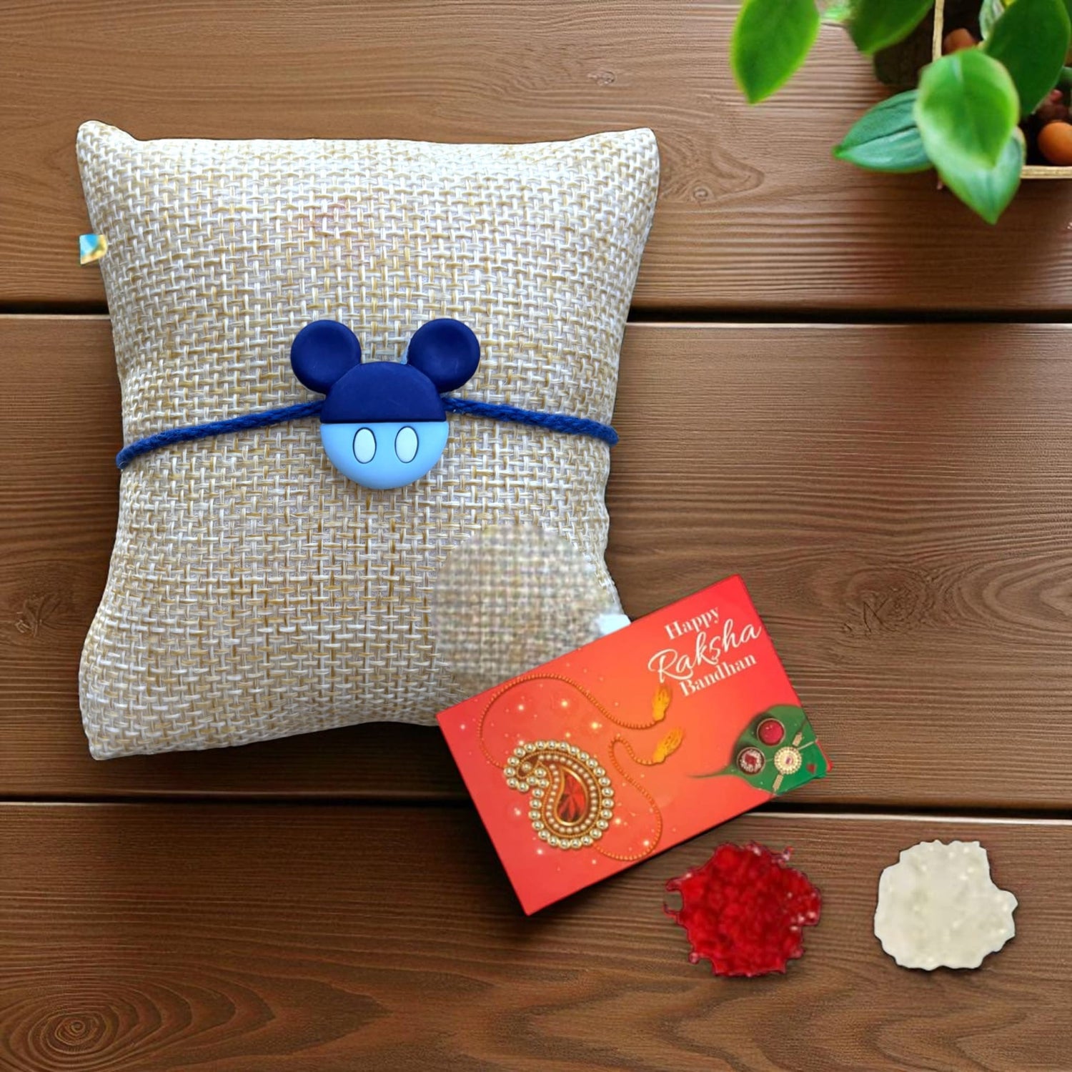 Mickey Mouse Rakhi, Rakhi for Baby Brother, Rakhri for Brother, Rakhi for Kid, Rakshabandhan, Rakhri, Raksha Bandhan - LoveNspire