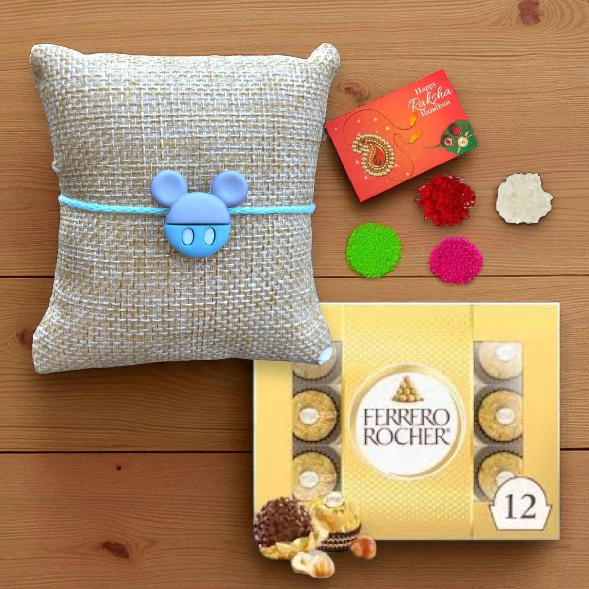 Mickey Mouse Rakhi, Rakhi for Baby Brother, Rakhri for Brother, Rakhi for Kid, Rakshabandhan, Rakhri, Raksha Bandhan - LoveNspire