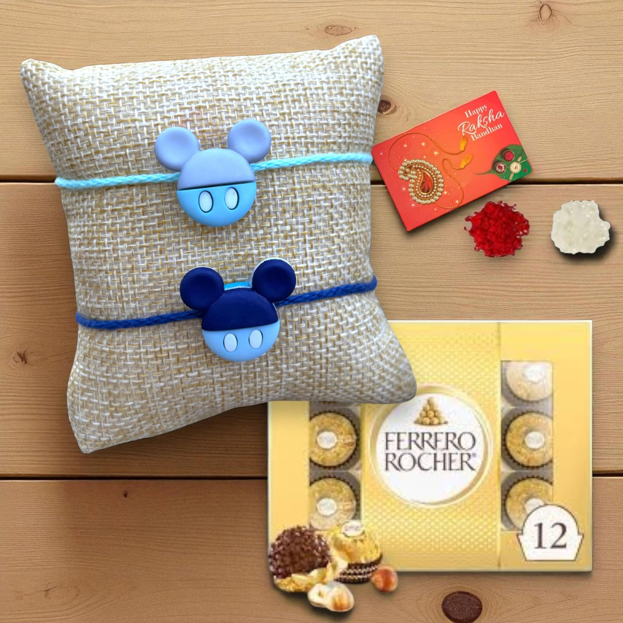 Mickey Mouse Rakhi, Rakhi for Baby Brother, Rakhri for Brother, Rakhi for Kid, Rakshabandhan, Rakhri, Raksha Bandhan - LoveNspire