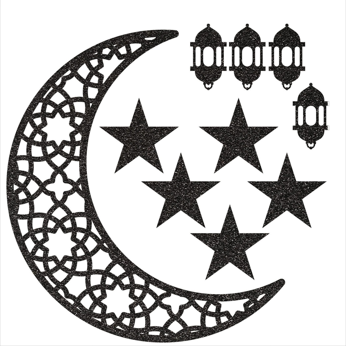Moon Cutout for Backdrop, Eid Decoration, Moon Centerpiece Cut Out, Moon Cutout, Eid Mubarak, Eid Moon Stars, Eid Stars - LoveNspire