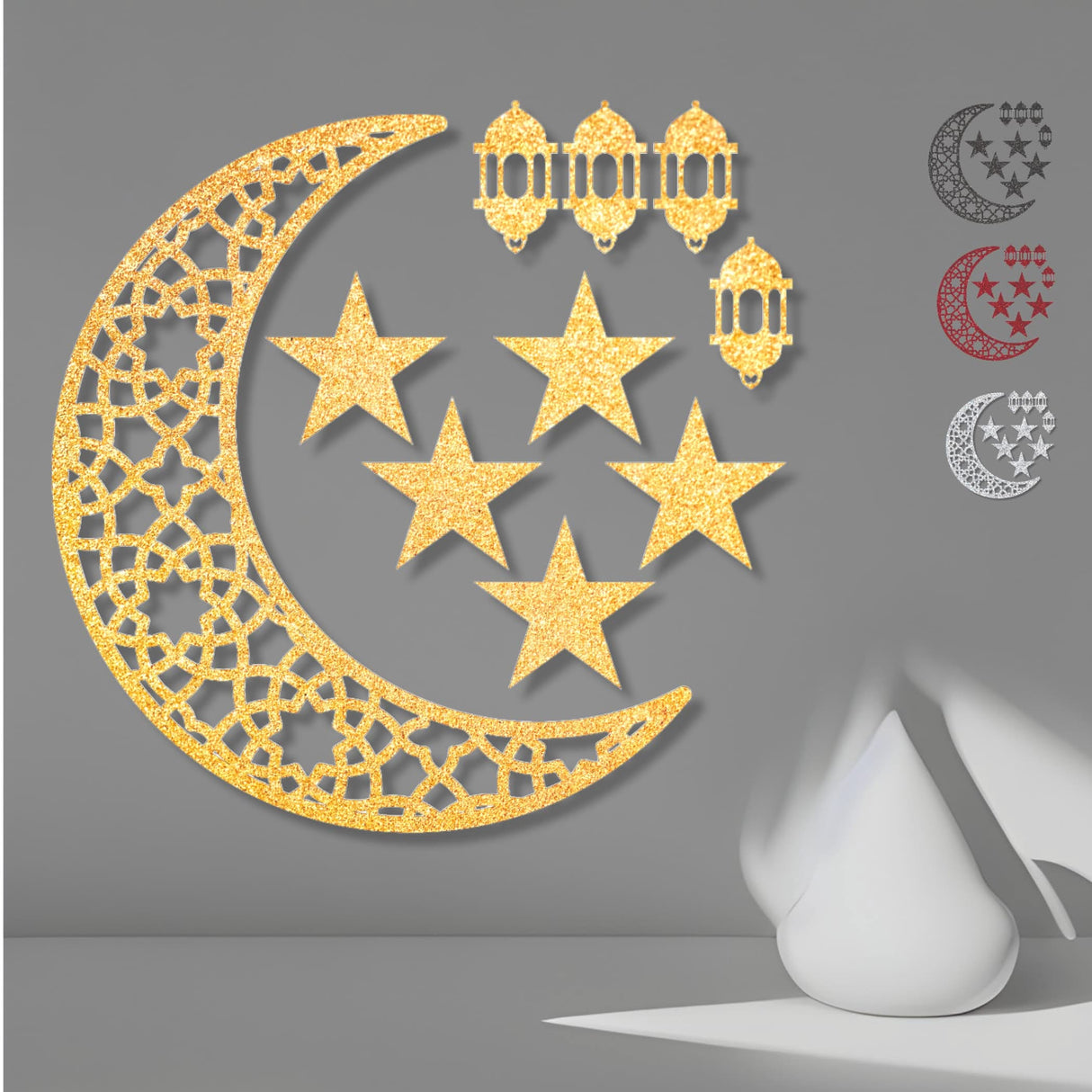 Moon Cutout for Backdrop, Eid Decoration, Moon Centerpiece Cut Out, Moon Cutout, Eid Mubarak, Eid Moon Stars, Eid Stars - LoveNspire