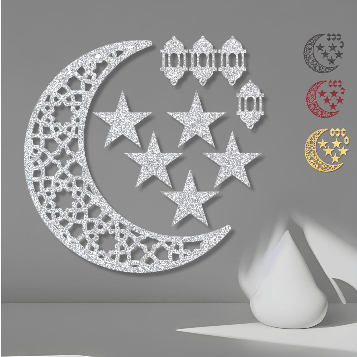 Moon Cutout for Backdrop, Eid Decoration, Moon Centerpiece Cut Out, Moon Cutout, Eid Mubarak, Eid Moon Stars, Eid Stars - LoveNspire