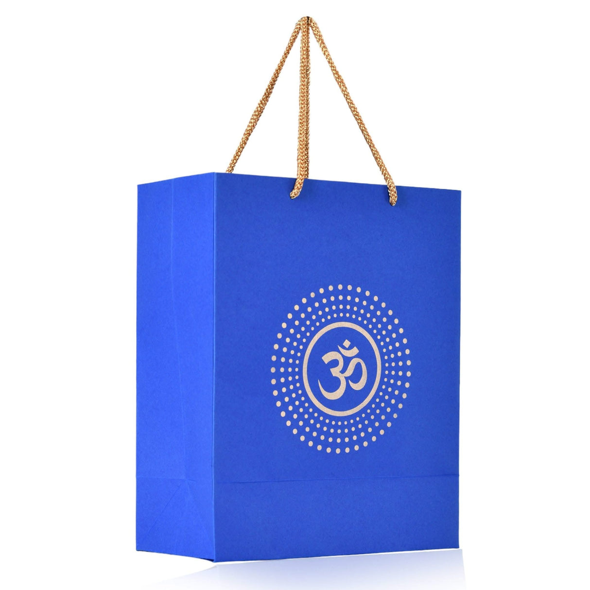 Om Paper Carry Bags Eco-friendly Indian Gift Bag for Wedding Housewarming Navratri Puja Diwali Return Gifts - 8x4x10 Inch - LoveNspire