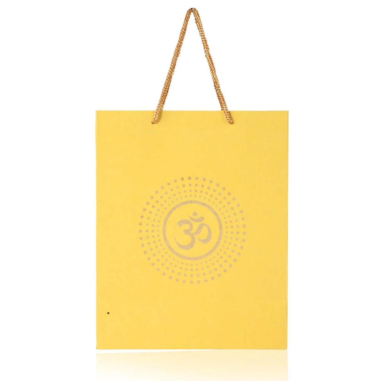 Om Paper Carry Bags Eco-friendly Indian Gift Bag for Wedding Housewarming Navratri Puja Diwali Return Gifts - 8x4x10 Inch - LoveNspire