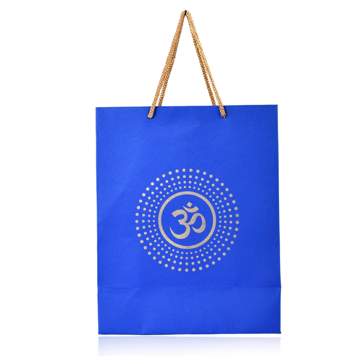 Om Paper Carry Bags Eco-friendly Indian Gift Bag for Wedding Housewarming Navratri Puja Diwali Return Gifts - 8x4x10 Inch - LoveNspire