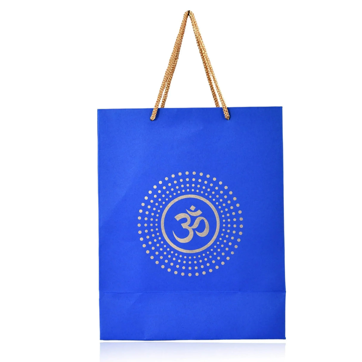 Om Paper Carry Bags Eco-friendly Indian Gift Bag for Wedding Housewarming Navratri Puja Diwali Return Gifts - 8x4x10 Inch - LoveNspire