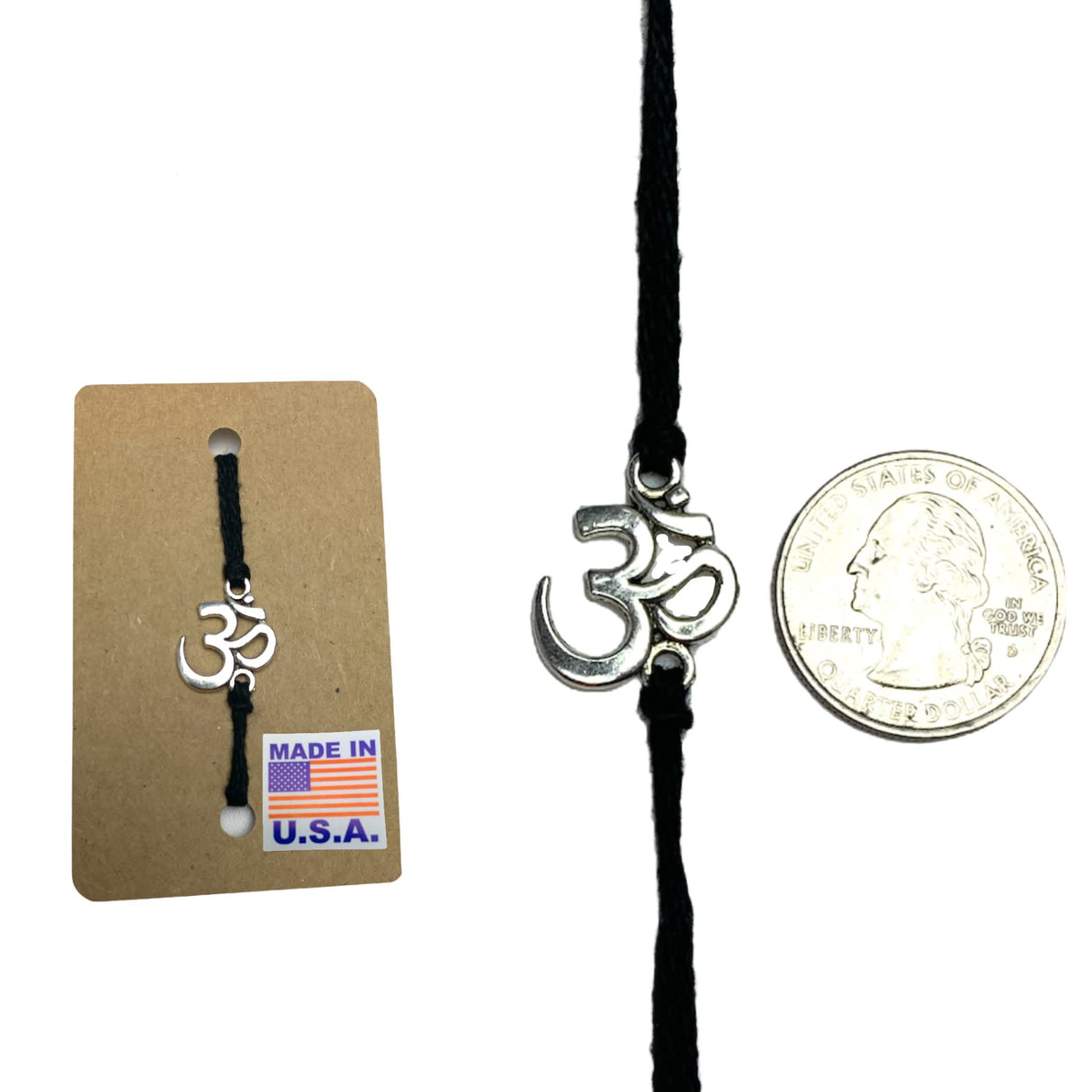 Assorted Om Raksha Bandhan Rakhi Memorial Bracelet, Red Thread Hindu Festival Bracelet for Sister and Brother Made in Usa - LoveNspire