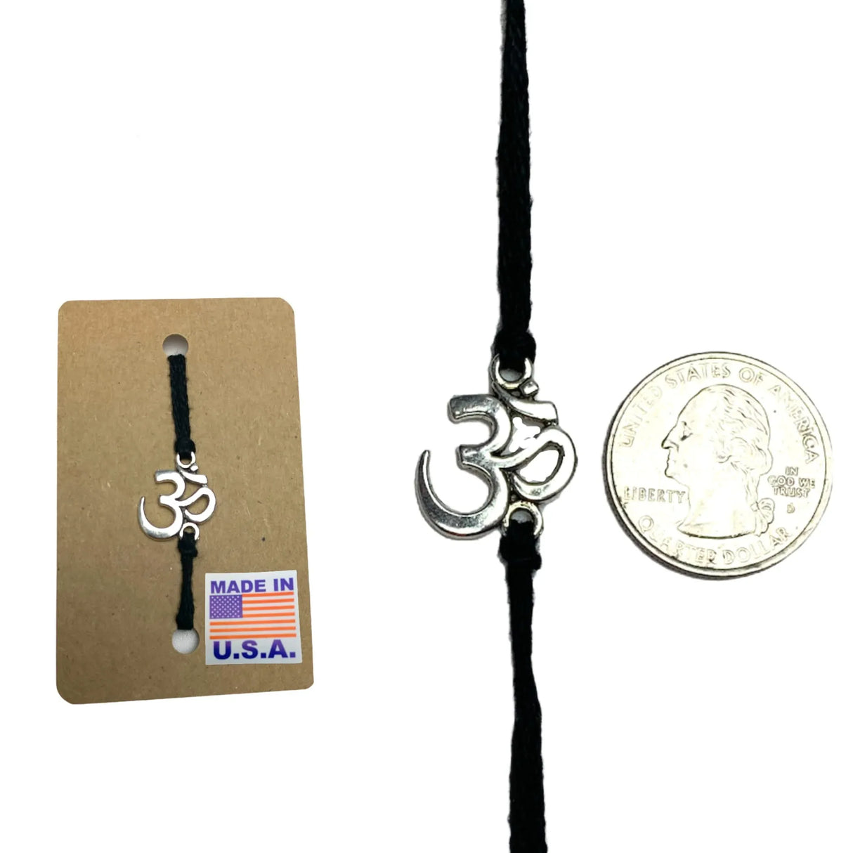 Assorted Om Raksha Bandhan Rakhi Memorial Bracelet, Red Thread Hindu Festival Bracelet for Sister and Brother Made in Usa - LoveNspire